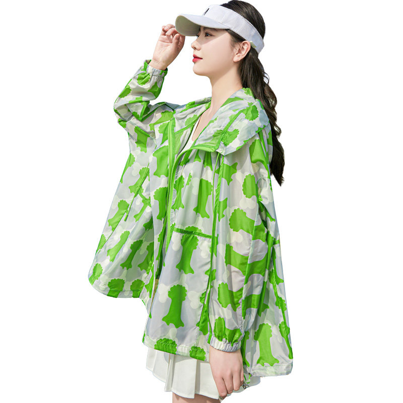 2025夏季新款防晒服印花RF2C290-2801#-P85-K138,女装防晒衣,2C290