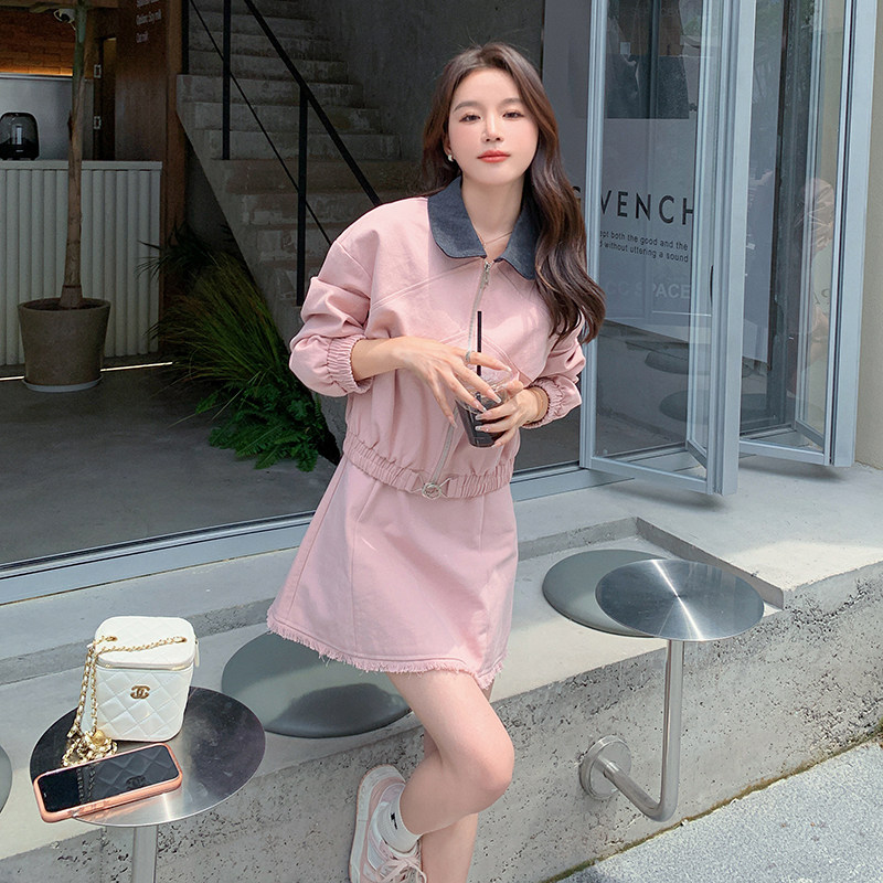 【现货】小香风粉色套装088-8811P155K228,女装套装/套裙,2C088