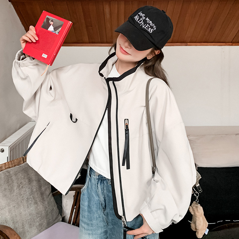 【现货】2026春新款运动夹克冲锋衣女短外套R2C086-2521P145K218,女装短外套,2C086