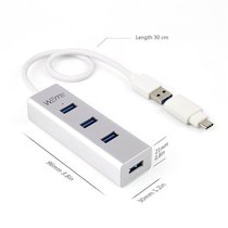 WEme USB3 0 splitter Type-C to USB Multi-interface hub one drag four notebook aluminum alloy