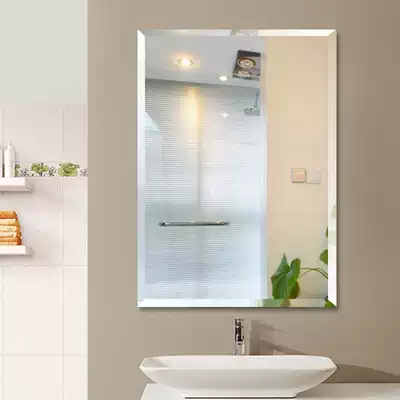 Powder room bathroom mirror decorative mirror washbasin Wall toilet glass bathroom custom mirror wall hanging can be pasted