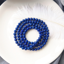 High quality lapis lazuli no white no gold 7 2mm round beads multi-circle bracelet bracelet with certificate