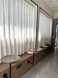 Modern Milk Tea Shop, Cake Shop, Coffee Shop, Trendy Wall-Mounted Small Round Table, Wall-Hanging Table, Booth Table