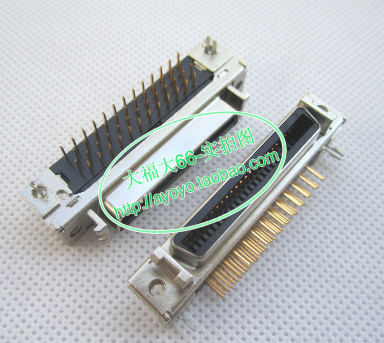 Gold-plated domestic 3M servo drive seat 10250-52A2PL 50 core 90 degree curved servo drive socket