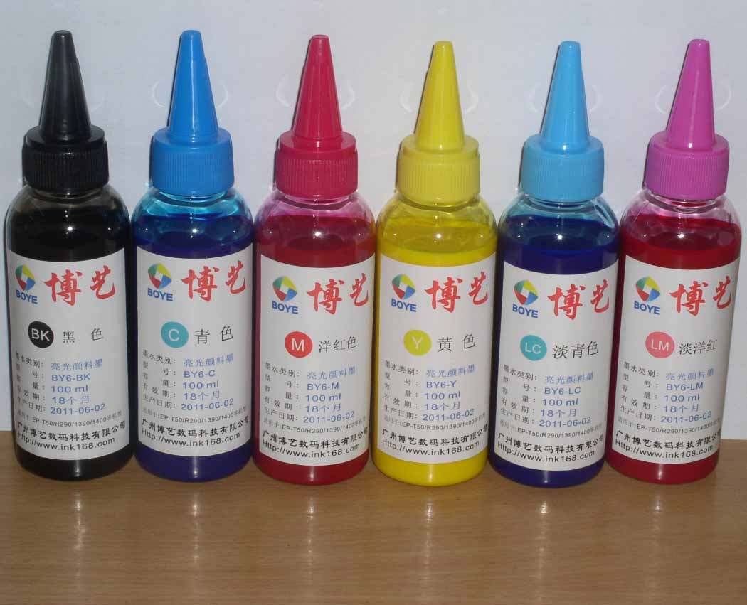 Bo Yi mực màu tươi sáng L1800 L805 Máy in chuyên dụng Jig R330 đã sửa đổi hộp mực L800 - Mực mực dầu pigment uv