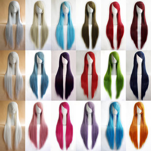 Universal wig, straight hair, 80cm, cosplay