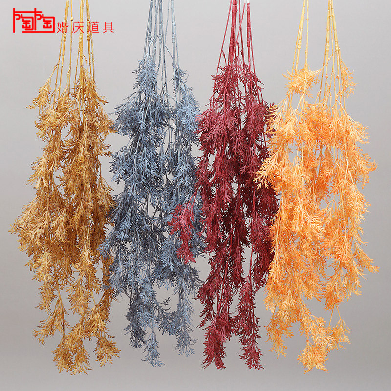 Wedding Celebration Fancy Pendant Vanilla Wedding Arrangement Fancy Silk Flowers Indoor Suspended Ceiling Decoration Road Leading Flower Material Arch Flowers