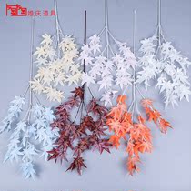 Wedding plastic simulation maple leaf wedding hall soft decoration flower firm Mei Chen decoration Yingbin Road lead flower arrangement floor flower