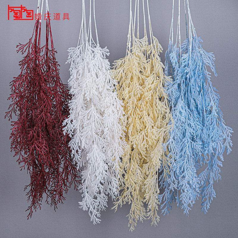 Wedding Celebration simulation flower hanging deer corner silk wedding arrangement overhanging ceiling decoration road leading flower arranging flower material fake flower plastic flowers