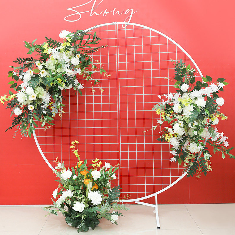 Chinese-style wedding flower row wedding arrangement flower silk flower finished flower arch flower props fake flower decoration flower road lead row flower