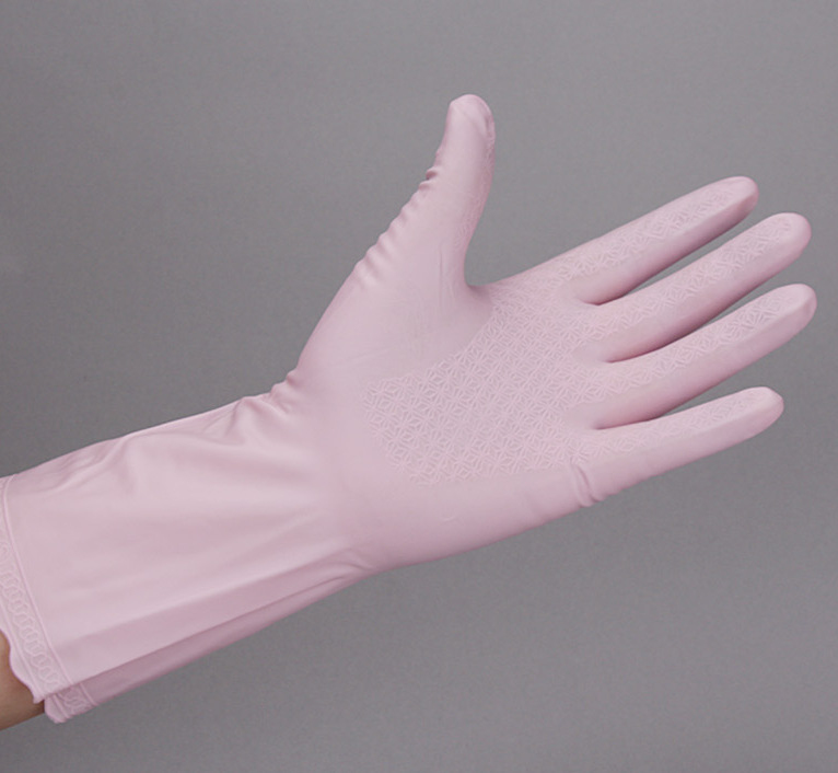 Japan imports okamoto thin household cleaning rubber gloves wash dishwashed dishwashed latex slip gloves