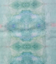 32CT background printed cross stitch cloth with strong green color 32 grid colorful cloth 100% cotton for sale starting from half a meter