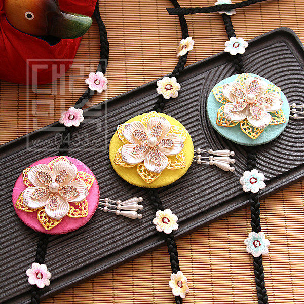 South Korean Korean suit hair hoop stage performance headwear Korean style hair band child bride North Korean national hair ring H-P06688