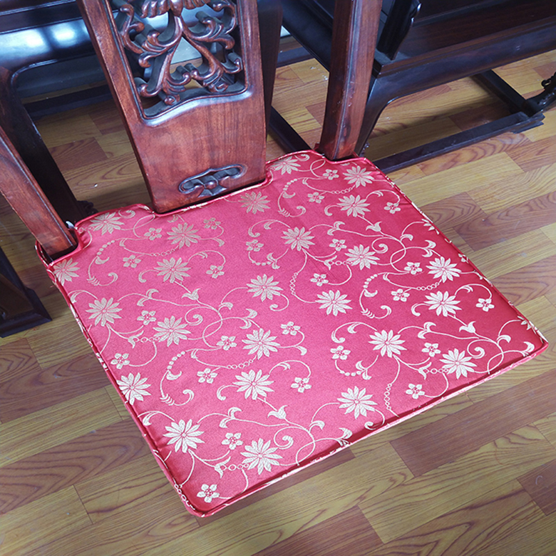 Ghế ăn gỗ gụ tùy chỉnh đệm ghế sofa chống trượt đệm mới Trung Quốc cổ điển rắn sồi chính thức mũ vành mật độ cao bọt biển - Ghế đệm / đệm Sofa thảm trải ghế sofa gỗ