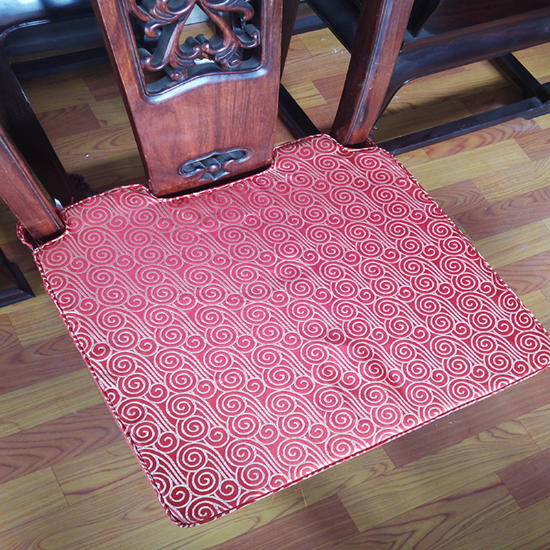 Ghế ăn gỗ gụ tùy chỉnh đệm ghế sofa chống trượt đệm mới Trung Quốc cổ điển rắn sồi chính thức mũ vành mật độ cao bọt biển - Ghế đệm / đệm Sofa thảm trải ghế sofa gỗ