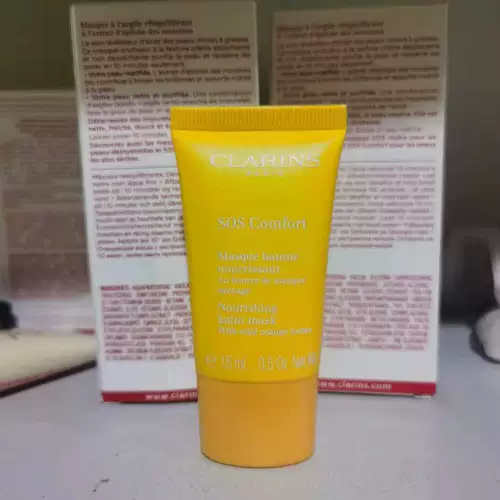 Clarins, питательная успокаивающая нежная маска для лица, пробник, 15 мл