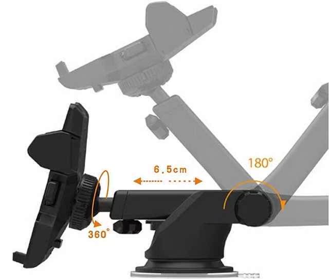Cực telescopic điện thoại xe giữ đa chức năng xả navigation Sucker outlet giữ điện thoại phổ thông - Phụ kiện điện thoại trong ô tô giá để điện thoại trên oto