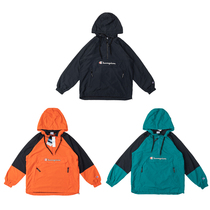 Soda spot champion champion big pocket grass writes embroidery logo hood hood head functional air jacket