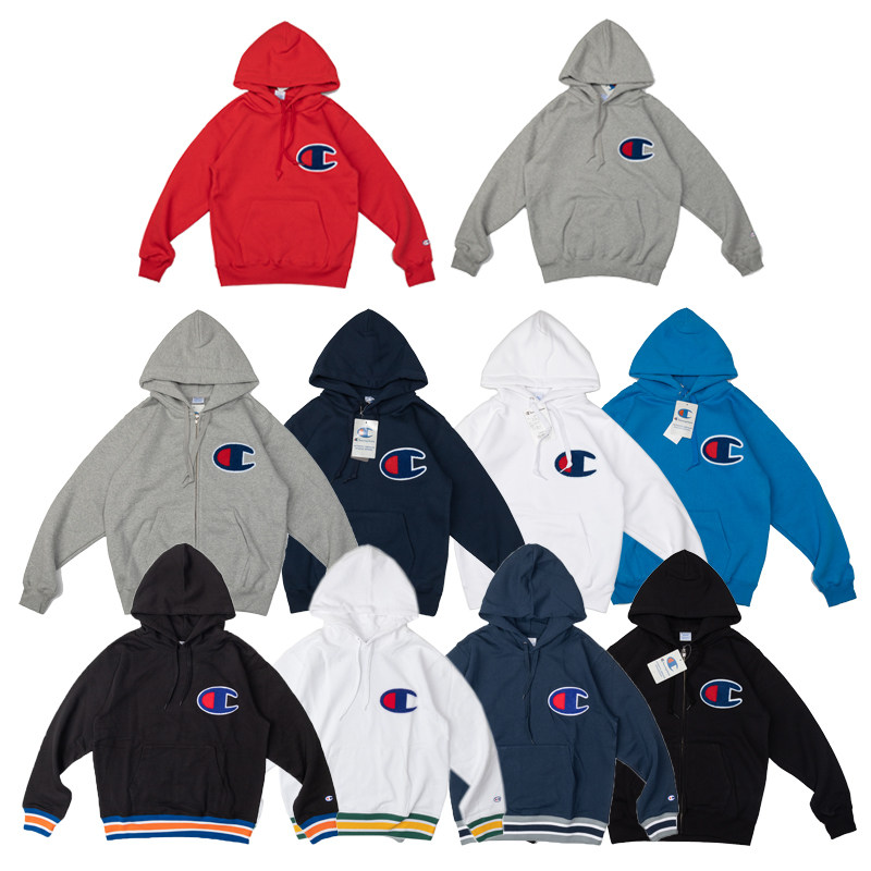 SODA spot Champion champion autumn and winter new velvet thickened couple hooded sweatshirt male Japanese version