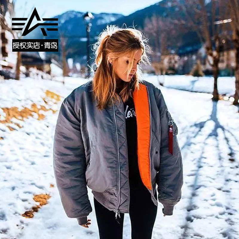 ALPHA industries MA-1 Alpha Industrial Pilot Jacket Men and Women U.S. Air Force Ma1 Cocket