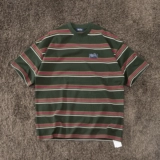 Soda Spot Nautica Multi Border Hasegawa Cityboy Corted Short -Sleaed T -Fork