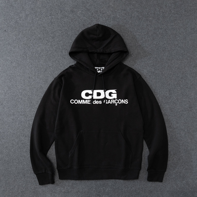 Soda spot CDG PLAY Kuba Kuba Kuba Classic LOGO male and female couple round collar hood and casual tops