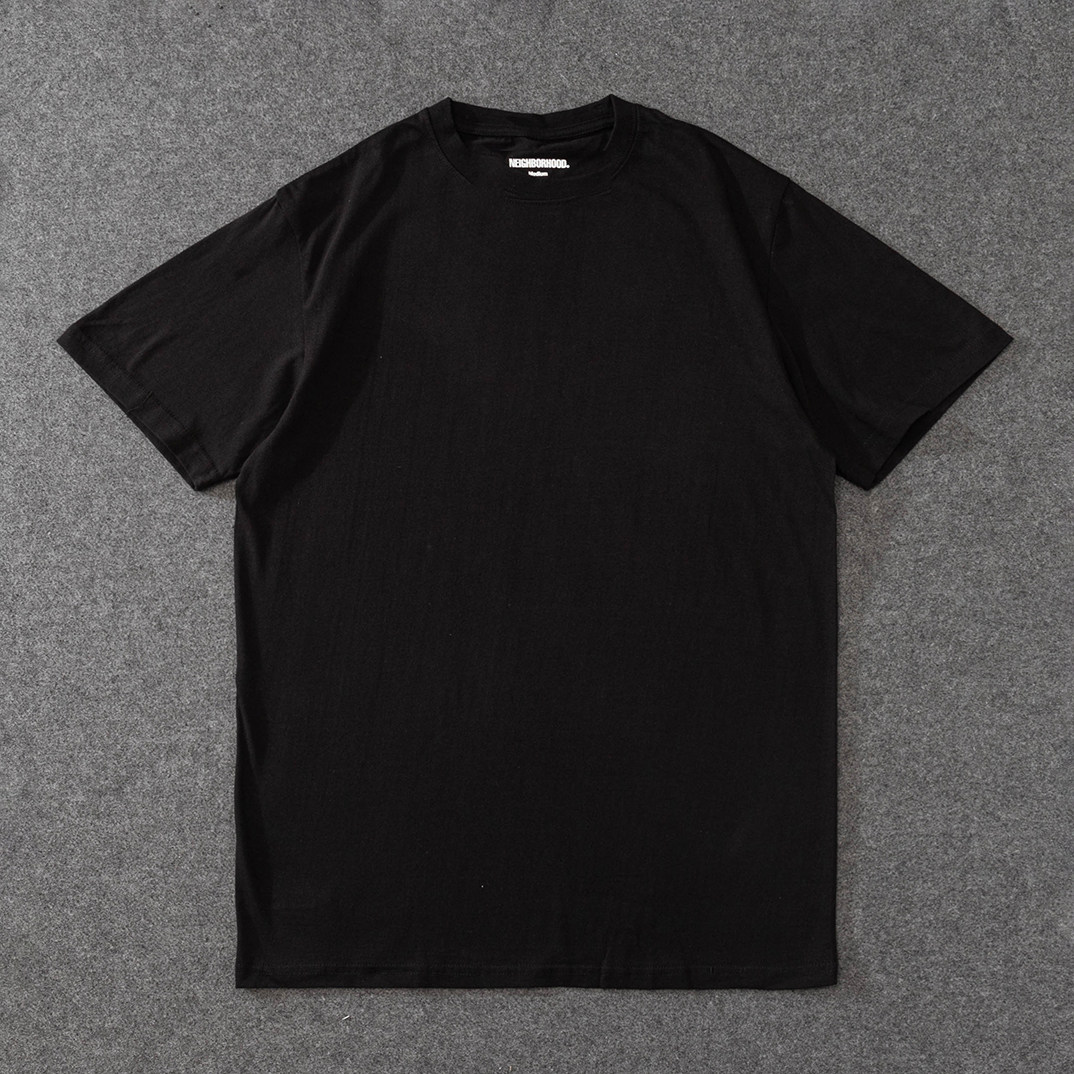 SODA Spot Neighborhood NBHD Pure Color Inner Lap Coat Round Collar Single Piece Short Sleeve T-Shirt Man