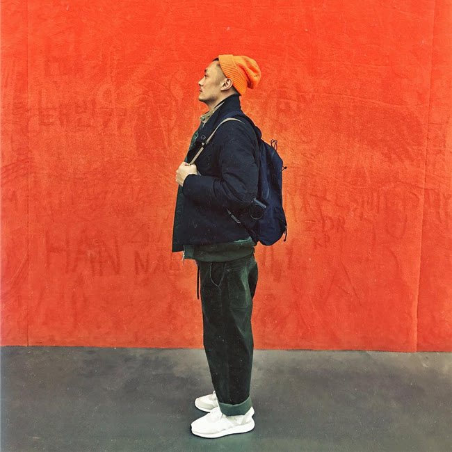 Soda spot BEAMS PLUS double plexor relaxation with the same lamp core suede tapered casual pants