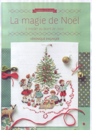 ve Cross stitch embroidery illustration La Magie De Noel Christmas Album