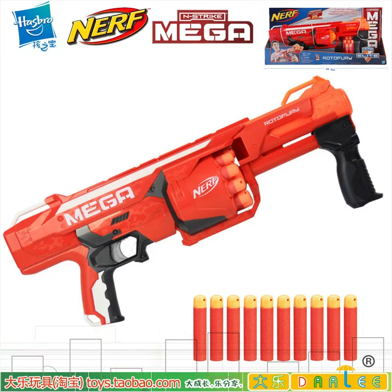 Hasbro NERF супер пушка Mega Hurricane Power Dark Battle Red Sniper Boy Soft Shutter Bullet
