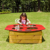Anticorrosive Wood outdoor insect-proof cold-proof flower garden-ladybug butterfly early childhood education children plant breeding area planting area