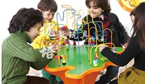 Table game ball roller coaster early childhood school childrens tabletop to operate table toys