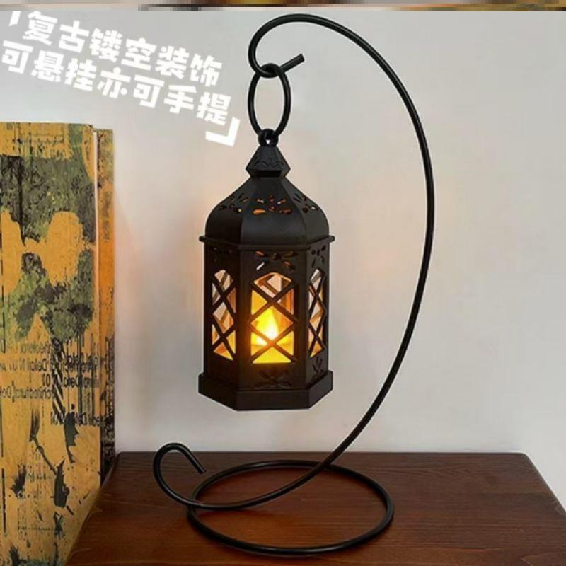 Retro Style Christmas Electronic Lamp Atmosphere Lamp Wind Lamp Night Light Luminous Table Lamp Scene Clear Bar Retro Hexagonal Lamp Retro Style Christmas Electronic Lamp Atmosphere Lamp Wind Lamp Night Light Luminous Table Lamp Scene Clear Bar Retro Hexagonal Lamp