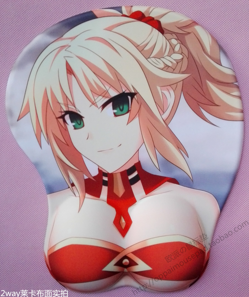 Anime Fate//Apocrypha Karna Mousepad 3D Chest Silicone Wrist Rest Mouse Mat#NM459