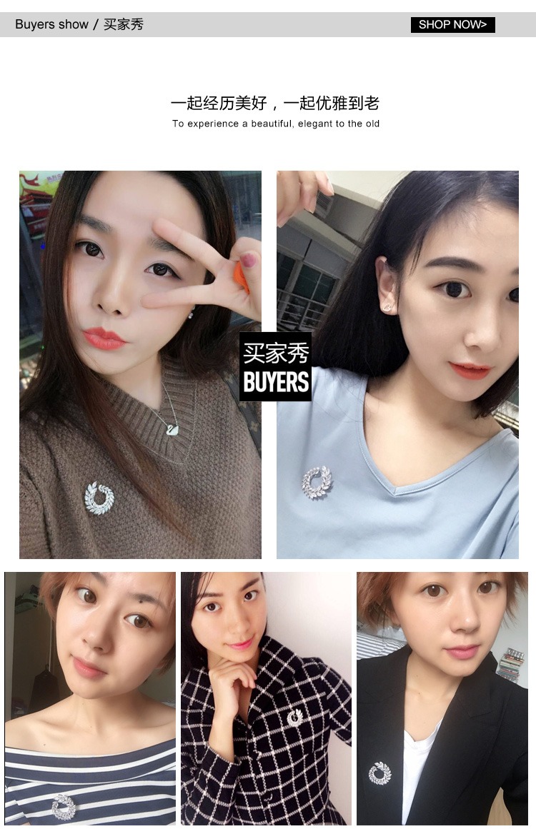 Liu Tao sao với cùng một đoạn phụ kiện hoa ngực áo khoác pin hoang dã khóa trang trí Hàn Quốc sang trọng khí quyển trâm cài nữ cài áo vest