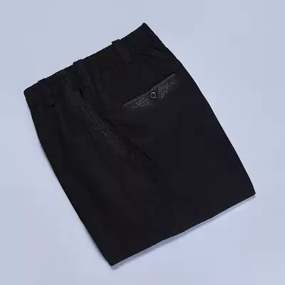 Baifulong Tencel Chinese Tang casual pants medium and high waist elastic waist dual-use loose casual trousers