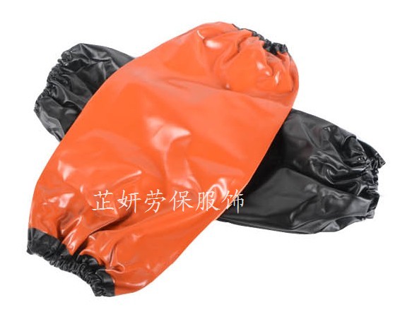 Black acid and alkali resistant sleeves thickened beef tendon waterproof sleeves work anti-oil pollution labor protection household protective sleeves wholesale