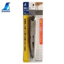 日本企鹅SHINWA亲和77518工业用圆规10cm木工钢规15cm划线器77517