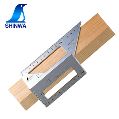 New Japan affinity Penguin aluminum alloy Multi-functional angular ruler T-gauge woodworking by 45 degrees Vertical scribe diy