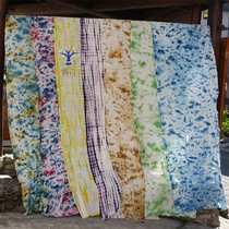 Dali tie-dye fabric ethnic style ring creation ceiling artificial cotton colorful blue dye curtain decoration scarf clothing fabric