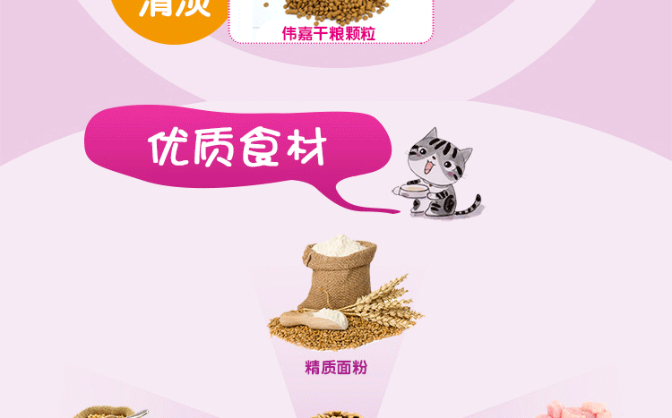 Thức ăn cho cá biển và cá hồi có hương vị cá hồi 1,2kg khỏe mạnh thị lực gấp tai mèo ngắn thức ăn chủ yếu hạt cuncun cho mèo