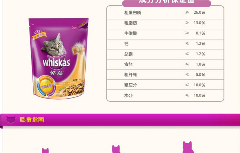 Vận chuyển thú cưng quốc gia Thức ăn cho mèo Weijia gà nhập khẩu vào thức ăn cho mèo 1,3kg khỏe mạnh mắt sáng mèo chính thức ăn Cách mix hạt cho mèo
