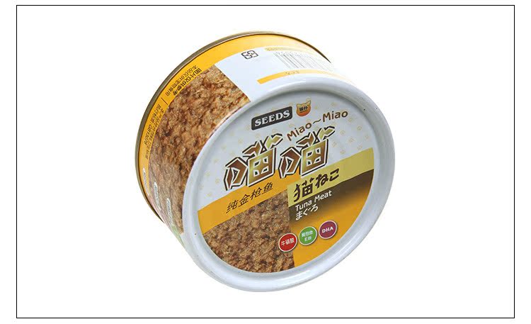 SEEDS trân trọng thời gian cá biển cua gà thịt mèo đóng hộp 170g * 24 lon mèo ăn nhẹ mèo ướt thức ăn nhẹ - Đồ ăn nhẹ cho mèo bánh mèo thần tài yaruna