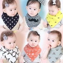 Spring autumn and winter newborn infants and toddlers plus velvet and enlarged saliva triangle towel baby 0-3 years old childrens bib and neck scarf