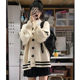 Autumn and winter new V-neck college style Korean style Japanese style loose and versatile sweater for female students to wear knitted cardigan top