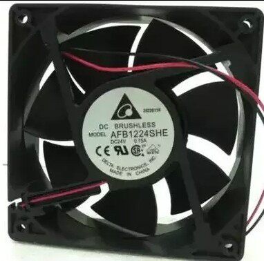 Delta 12038 high air volume inverter fan AFB1224SHE double ball 24V 0 75A 2 line