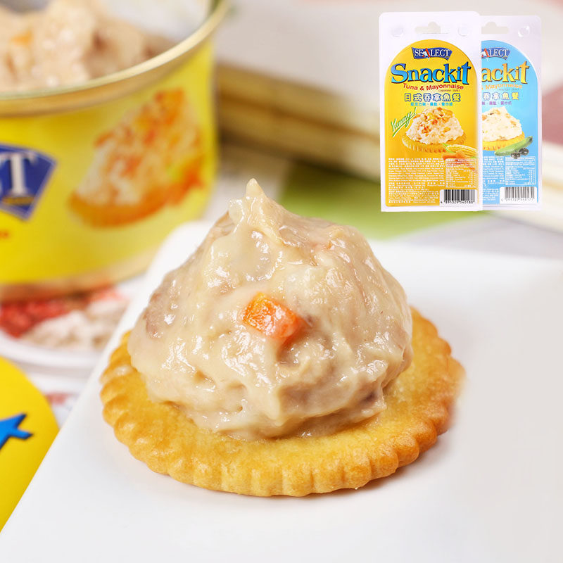 Thailand imported snacks snackit Japanese tuna meal canned cookies 103g DIY meal replacement fish sauce cookies