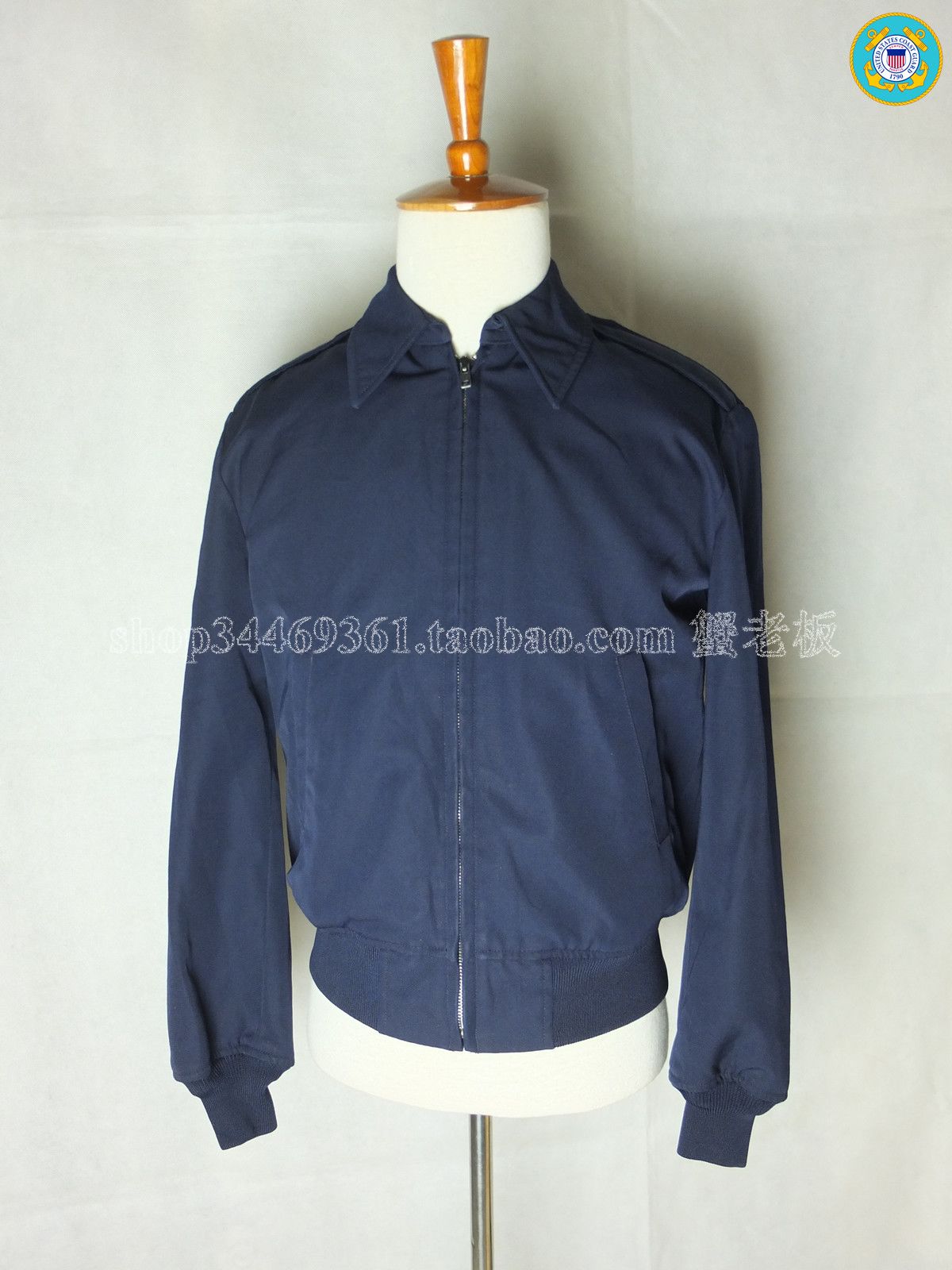 USCGUSAF U.S. Coast Guard Air Force General Blue Jacket contains removable intraday