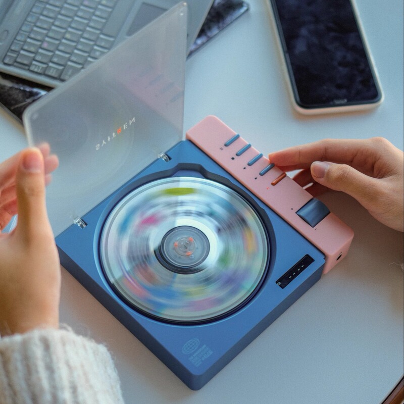 Saitalin R300 Home Cd Player, Portable Retro Bluetooth Player with Charging, a Thoughtful Gift