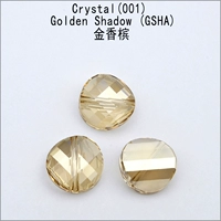 GSHA Gold Champagne 22 мм1 таблетки Swarovski Crystalls Fake One и Four